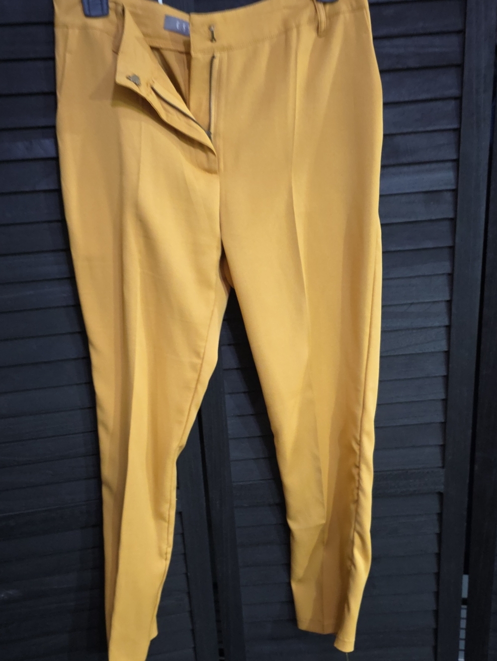 essue Mustard Yellow Tailored Women's Trousers